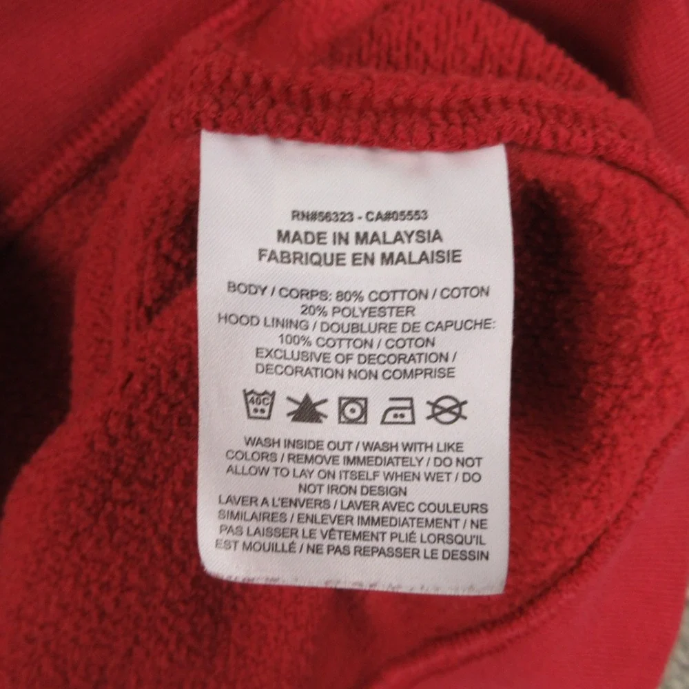 Alabama Crimson Tide Sweater Mens Large Red Hoodie Sweatshirt Nike Fleece NCAA